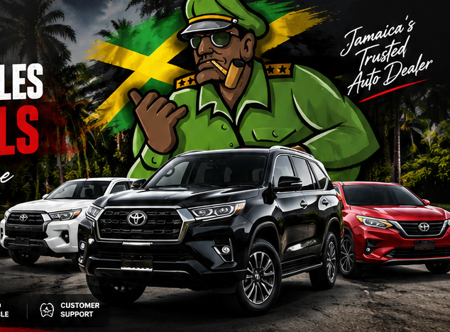Toyota SUVs and cars with Mass General Auto Sales mascot